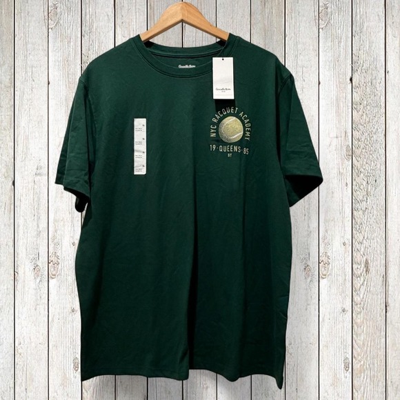 Goodfellow & Co Other - Goodfellow & Co NYC Racquet Academy Graphic T-Shirt Men's XL Green NWT Tee